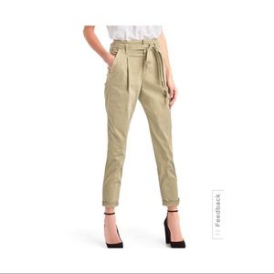 High waist khaki pant